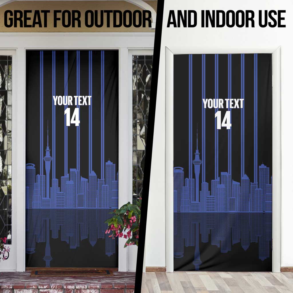 New Zealand Auckland Football Custom Door Cover Go City of Sails Est 2025 LT14 - Polynesian Pride