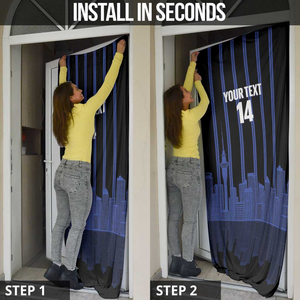 New Zealand Auckland Football Custom Door Cover Go City of Sails Est 2025 LT14 - Polynesian Pride