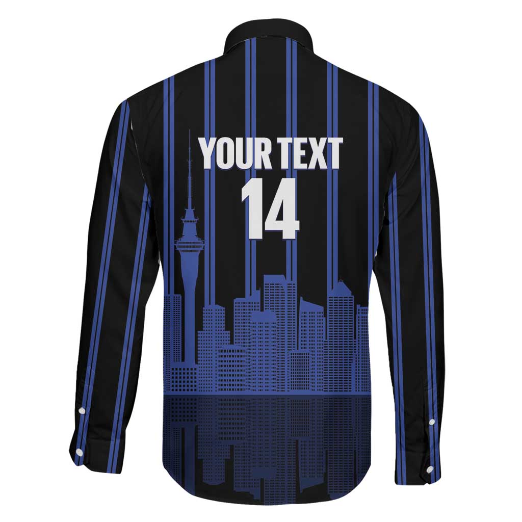 New Zealand Auckland Football Custom Family Matching Off Shoulder Maxi Dress and Hawaiian Shirt Go City of Sails Est 2025 LT14 - Polynesian Pride