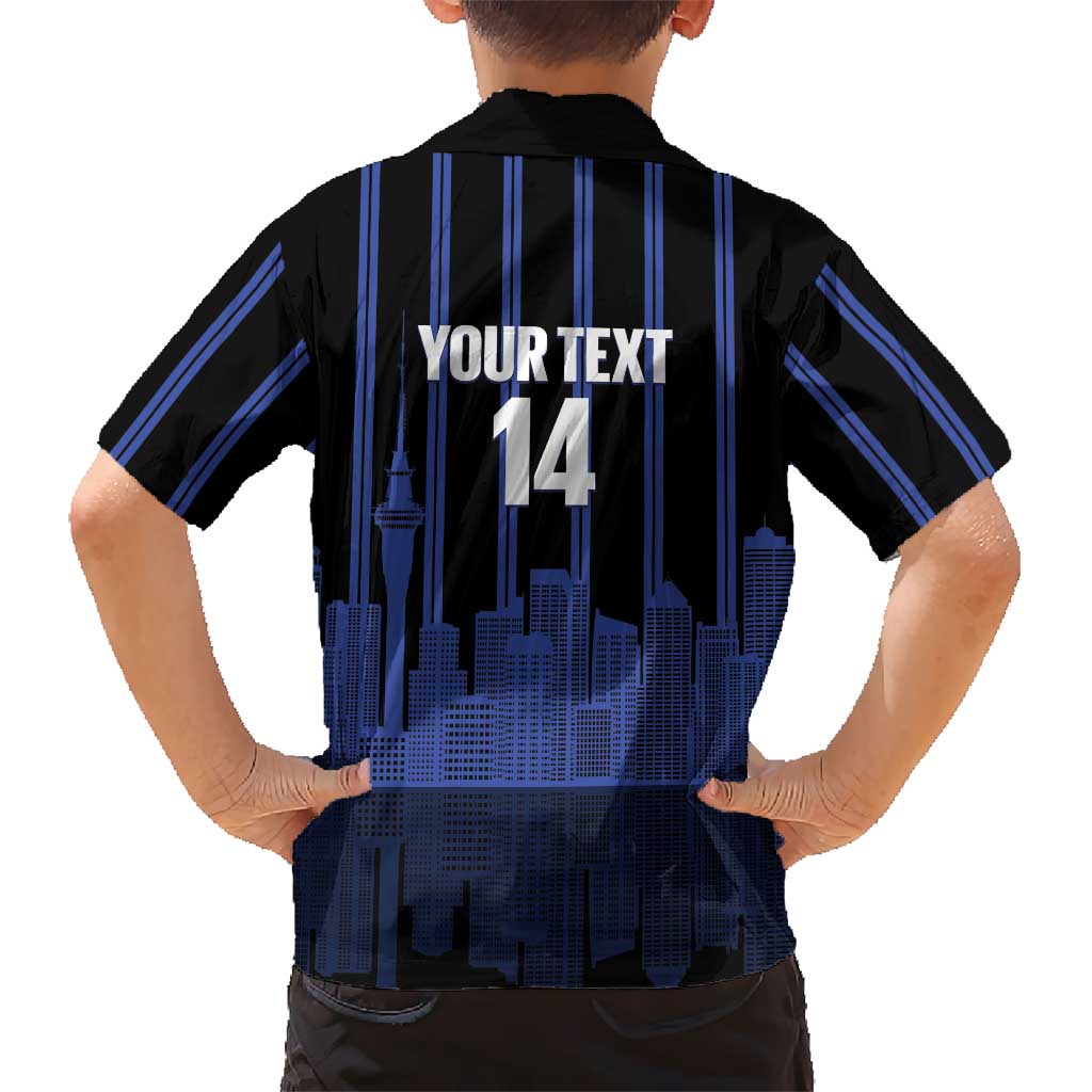 New Zealand Auckland Football Custom Family Matching Puletasi and Hawaiian Shirt Go City of Sails Est 2025 LT14 - Polynesian Pride