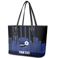 New Zealand Auckland Football Custom Leather Tote Bag Go City of Sails Est 2025