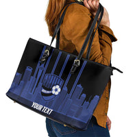 New Zealand Auckland Football Custom Leather Tote Bag Go City of Sails Est 2025