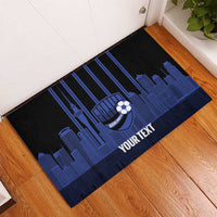 New Zealand Auckland Football Custom Rubber Doormat Go City of Sails Est 2025 LT14 - Polynesian Pride