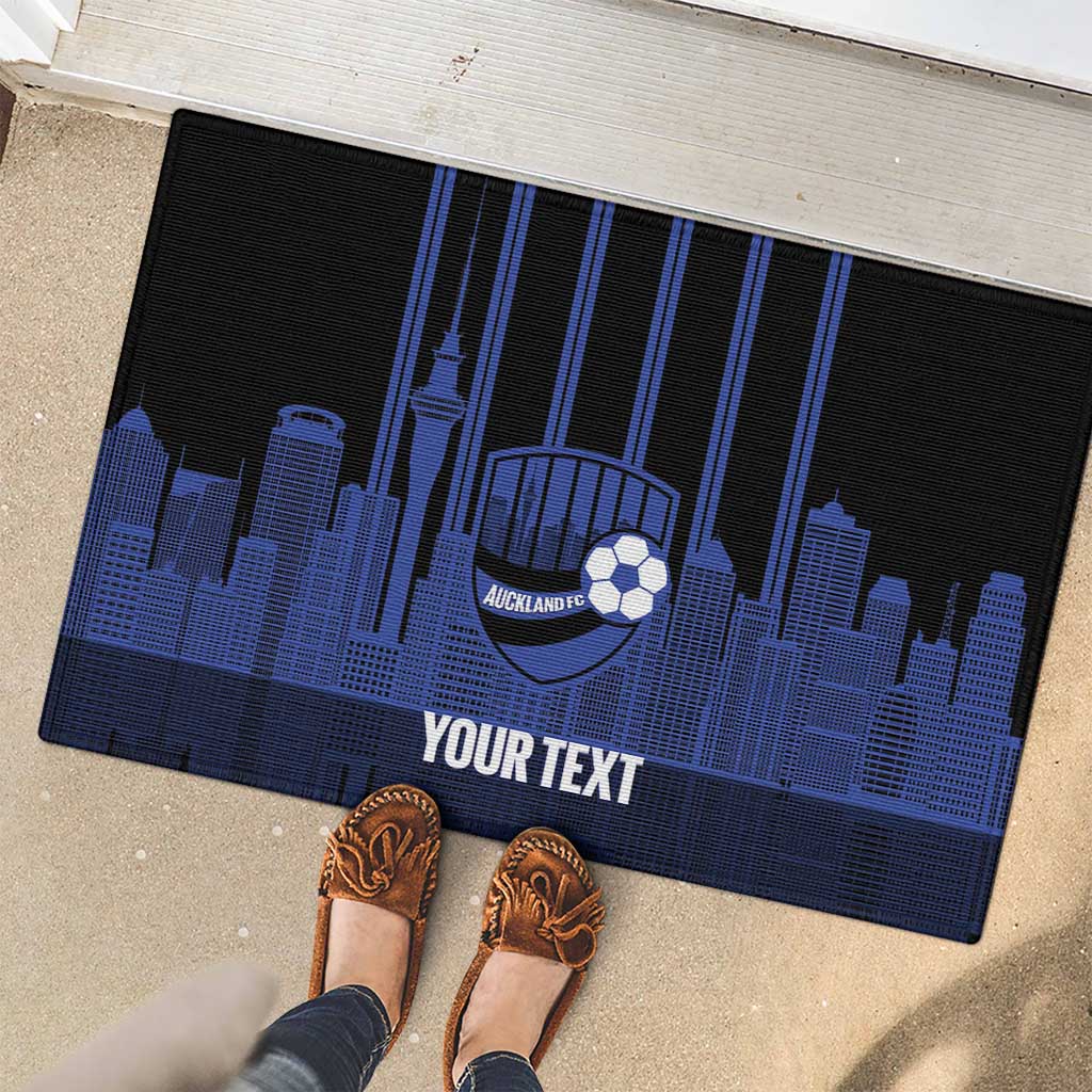 New Zealand Auckland Football Custom Rubber Doormat Go City of Sails Est 2025 LT14 - Polynesian Pride