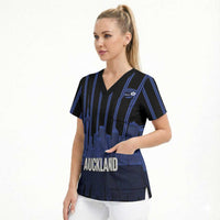 New Zealand Auckland Football Custom Scrub Top Go City of Sails Est 2025
