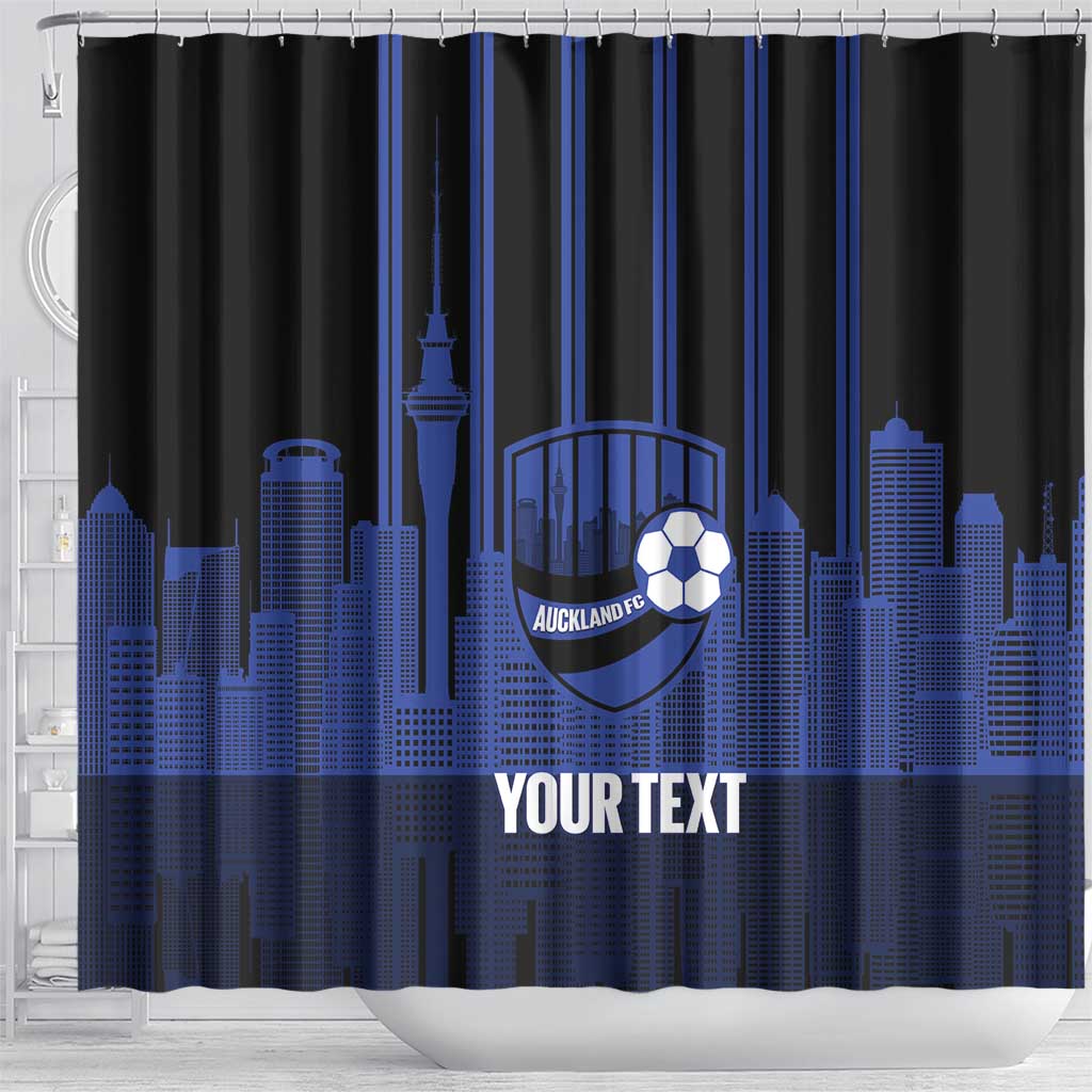 New Zealand Auckland Football Custom Shower Curtain Go City of Sails Est 2025 LT14 - Polynesian Pride