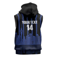 New Zealand Auckland Football Custom Sleeveless Hoodie Go City of Sails Est 2025 LT14 - Polynesian Pride