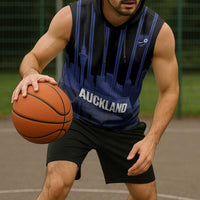 New Zealand Auckland Football Custom Sleeveless Hoodie Go City of Sails Est 2025 LT14 - Polynesian Pride