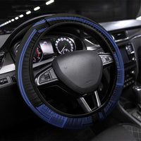 New Zealand Auckland Football Steering Wheel Cover Go City of Sails Est 2025 LT14 Universal Fit Black - Polynesian Pride