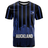New Zealand Auckland Football Custom T Shirt Go City of Sails Est 2025 LT14 Black - Polynesian Pride