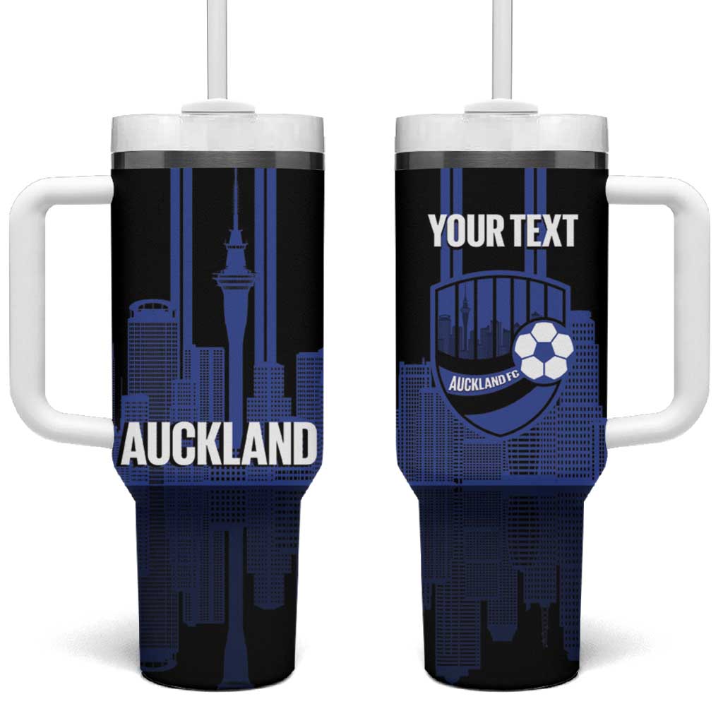 New Zealand Auckland Football Custom Tumbler With Handle Go City of Sails Est 2025 LT14 One Size: 40 oz Black - Polynesian Pride