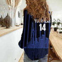 New Zealand Auckland Football Custom Women Casual Shirt Go City of Sails Est 2025 LT14 - Polynesian Pride