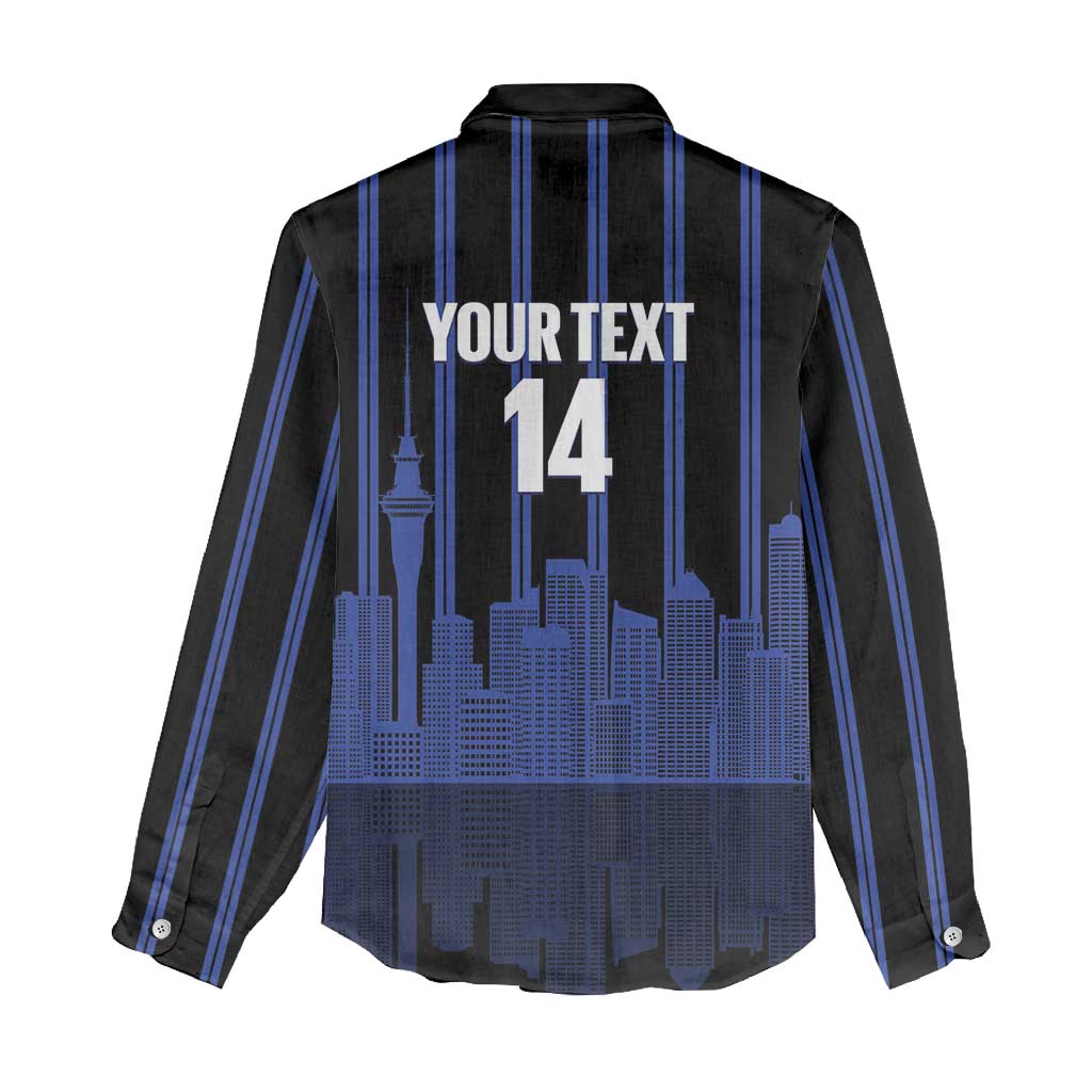 New Zealand Auckland Football Custom Women Casual Shirt Go City of Sails Est 2025 LT14 - Polynesian Pride
