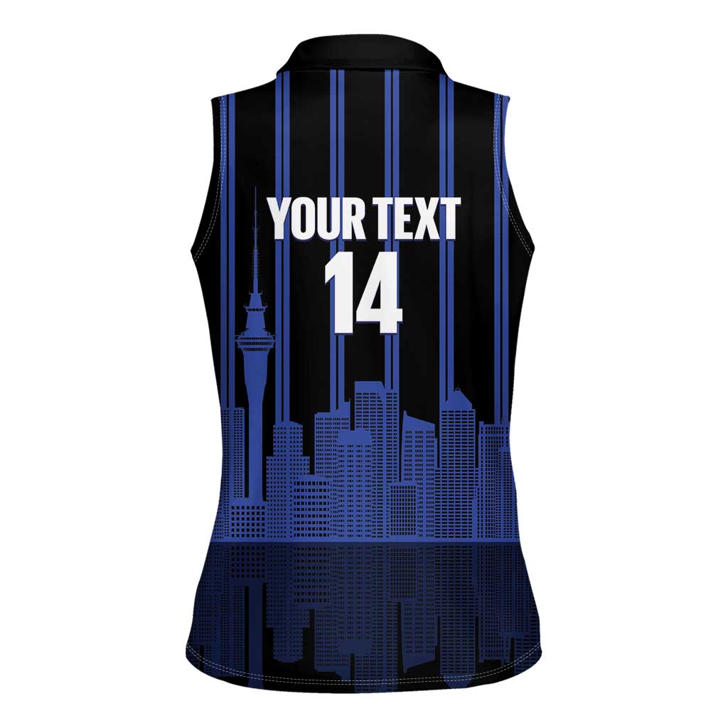 New Zealand Auckland Football Custom Women Sleeveless Polo Shirt Go City of Sails Est 2025 LT14 - Polynesian Pride