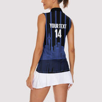 New Zealand Auckland Football Custom Women Sleeveless Polo Shirt Go City of Sails Est 2025 LT14 - Polynesian Pride