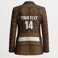 Bula Fiji Football Custom Blazer One Vanua One Team Tapa Pattern
