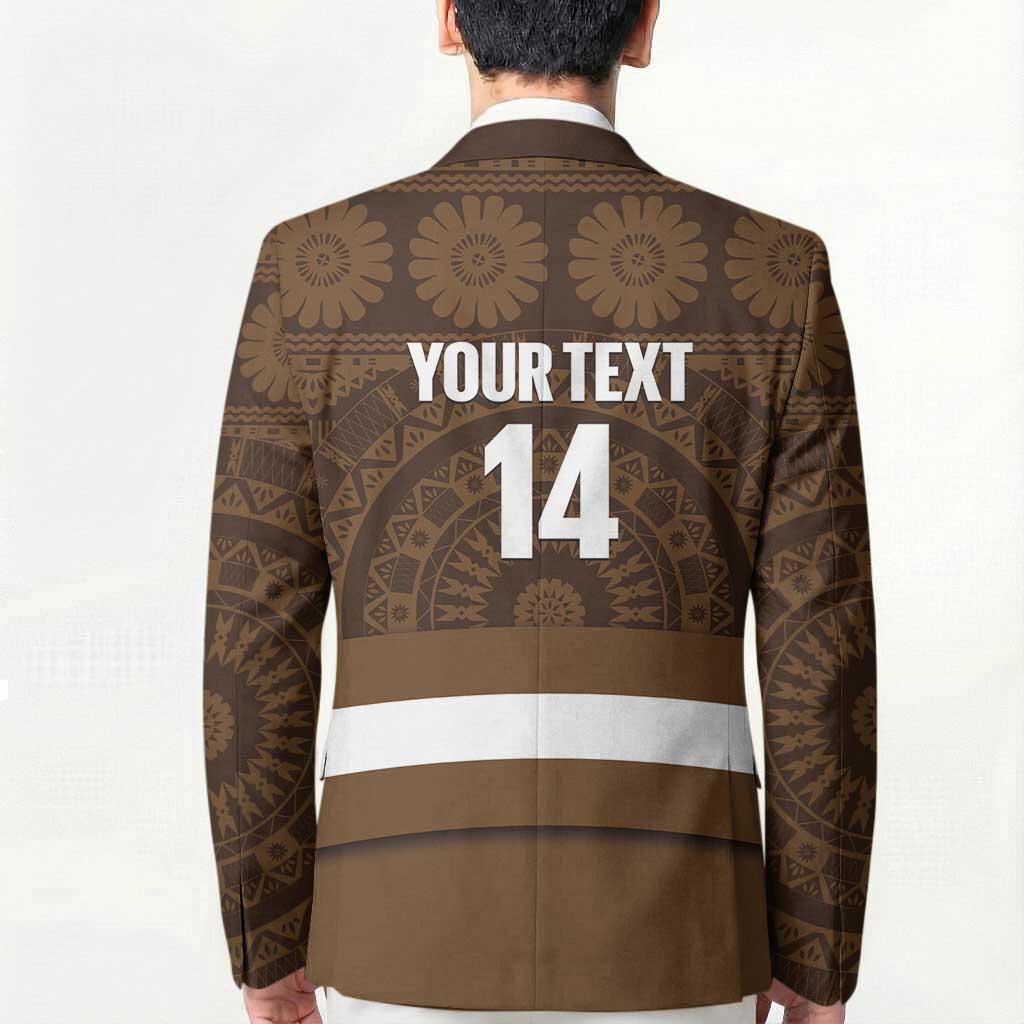 Bula Fiji Football Custom Blazer One Vanua One Team Tapa Pattern