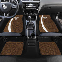 Bula Fiji Football Custom Car Mats One Vanua One Team Tapa Pattern