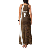 Bula Fiji Football Custom Family Matching Tank Maxi Dress and Hawaiian Shirt One Vanua One Team Tapa Pattern LT14 - Polynesian Pride