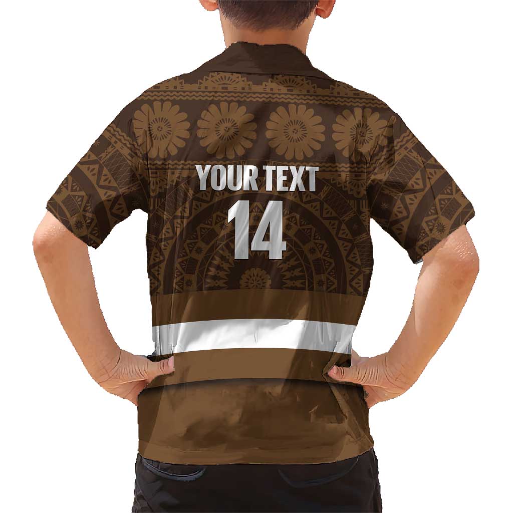 Bula Fiji Football Custom Hawaiian Shirt One Vanua One Team Tapa Pattern
