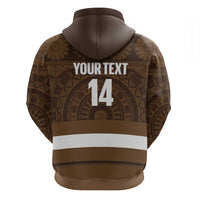 Bula Fiji Football Custom Hoodie One Vanua One Team Tapa Pattern