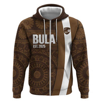 Bula Fiji Football Custom Hoodie One Vanua One Team Tapa Pattern