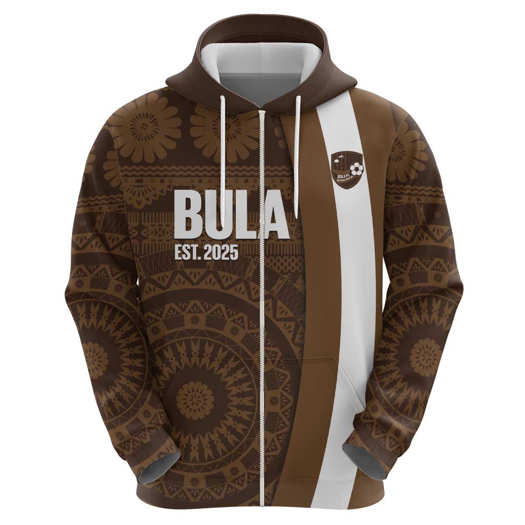 Bula Fiji Football Custom Hoodie One Vanua One Team Tapa Pattern