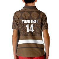 Bula Fiji Football Custom Kid Polo Shirt One Vanua One Team Tapa Pattern LT14 - Polynesian Pride