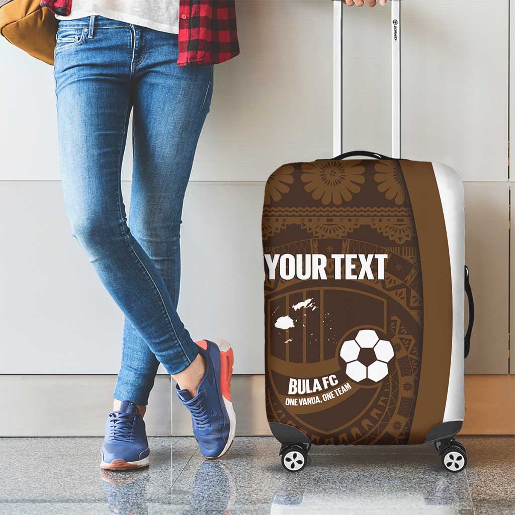 Bula Fiji Football Custom Luggage Cover One Vanua One Team Tapa Pattern