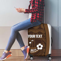 Bula Fiji Football Custom Luggage Cover One Vanua One Team Tapa Pattern