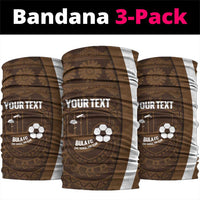 Bula Fiji Football Custom Neck Gaiter One Vanua One Team Tapa Pattern