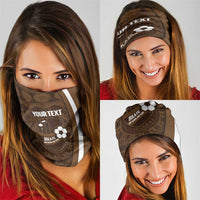 Bula Fiji Football Custom Neck Gaiter One Vanua One Team Tapa Pattern