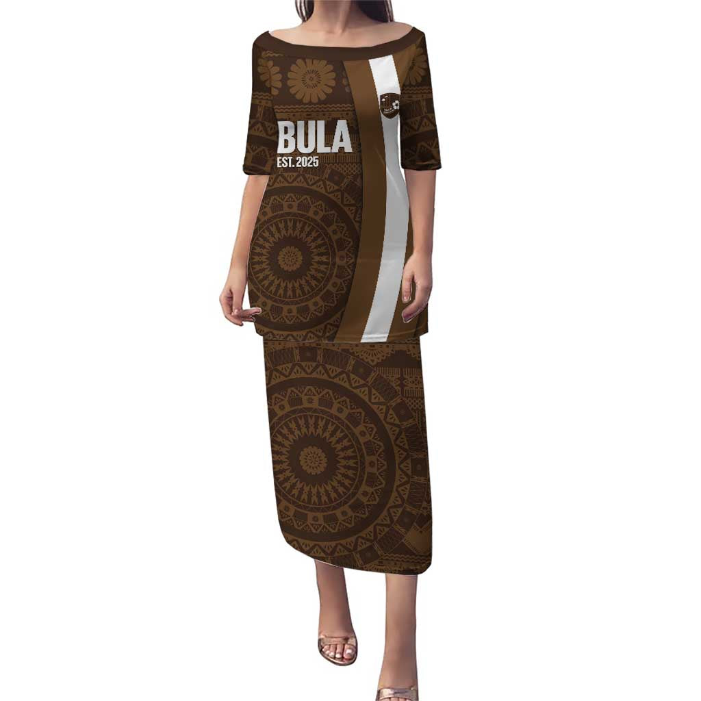 Bula Fiji Football Custom Puletasi One Vanua One Team Tapa Pattern