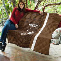 Bula Fiji Football Custom Quilt One Vanua One Team Tapa Pattern