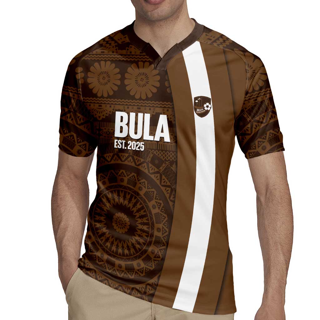 Bula Fiji Football Custom Rugby Jersey One Vanua One Team Tapa Pattern