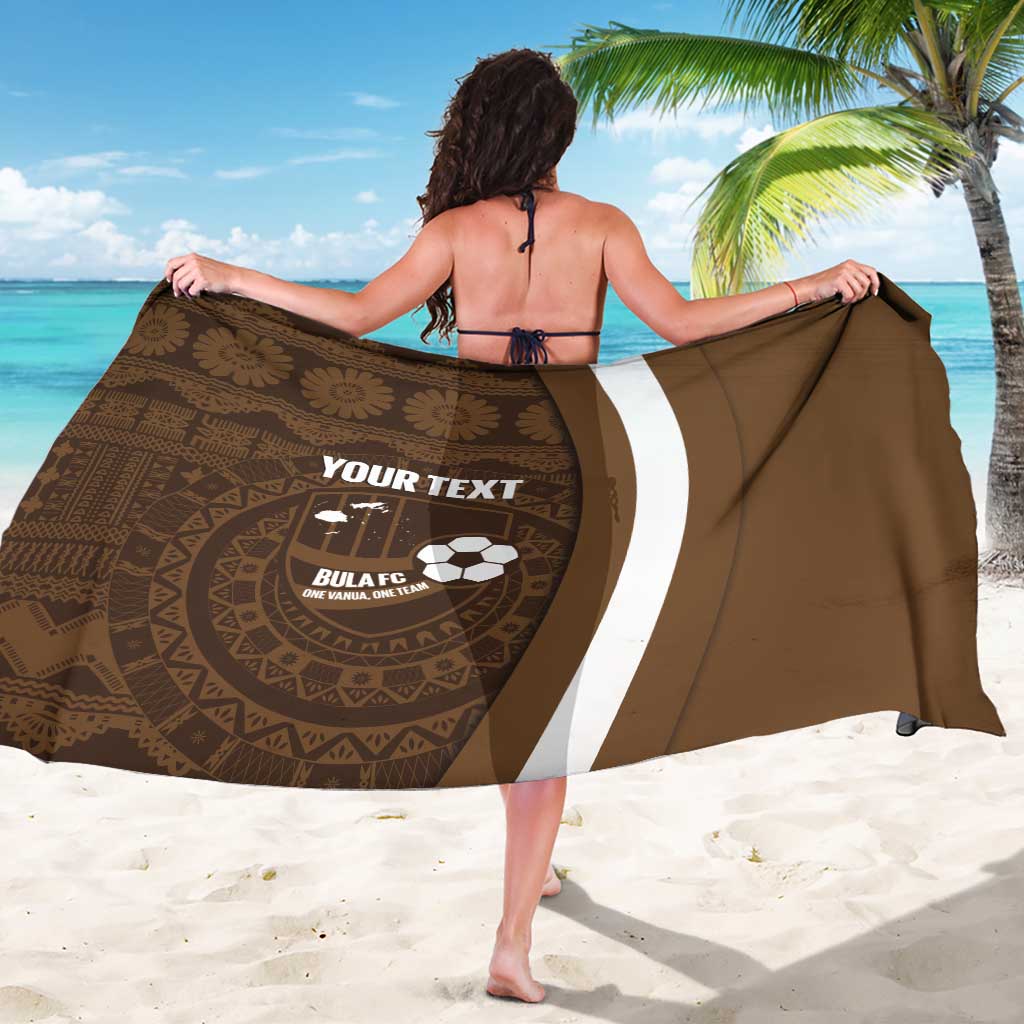 Bula Fiji Football Custom Sarong One Vanua One Team Tapa Pattern
