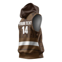 Bula Fiji Football Custom Sleeveless Hoodie One Vanua One Team Tapa Pattern LT14 - Polynesian Pride