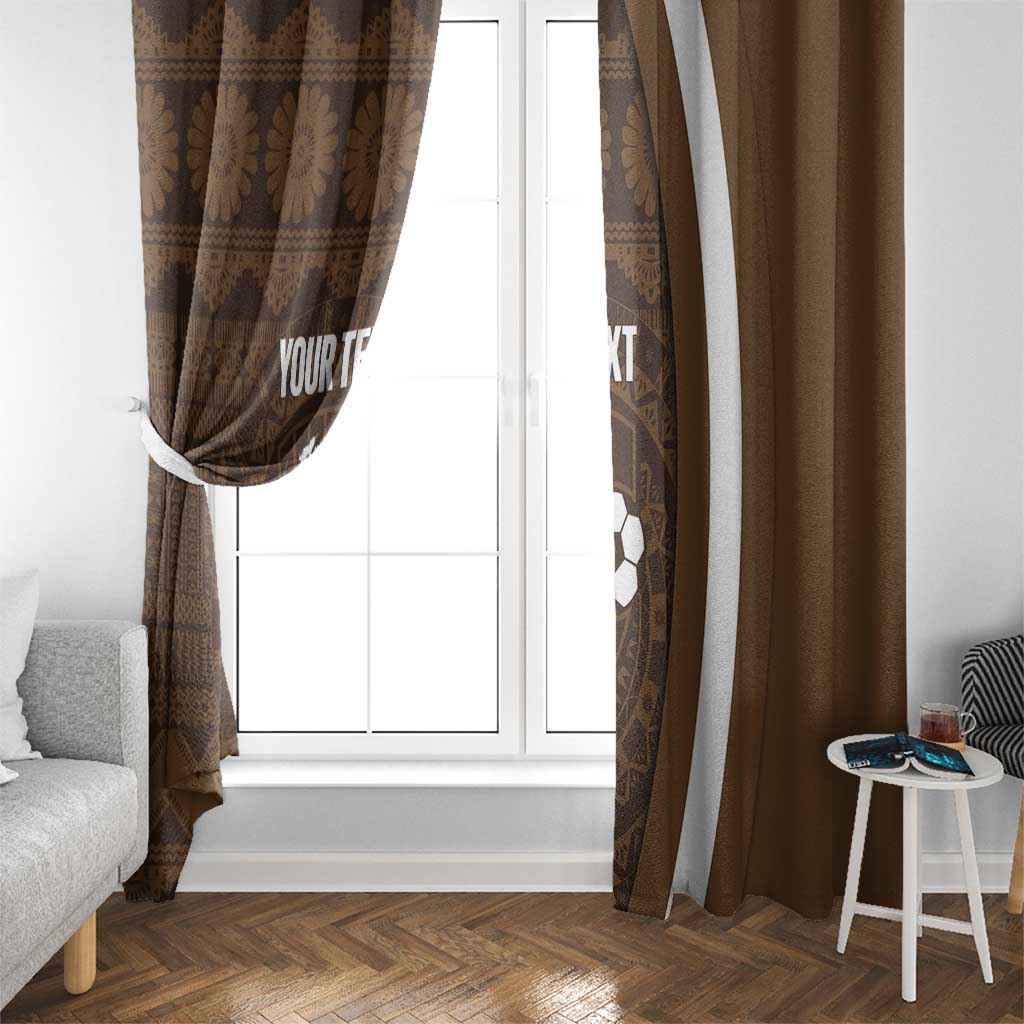 Bula Fiji Football Custom Window Curtain One Vanua One Team Tapa Pattern LT14 - Polynesian Pride