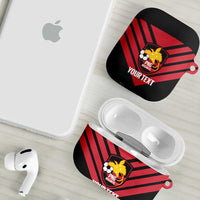 Hekari Papua New Guinea Football Custom AirPods Case Go PNG Red Army LT14 - Polynesian Pride