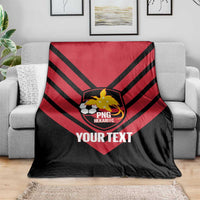 Hekari Papua New Guinea Football Custom Blanket Go PNG Red Army LT14 - Polynesian Pride