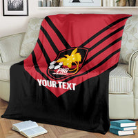 Hekari Papua New Guinea Football Custom Blanket Go PNG Red Army LT14 - Polynesian Pride