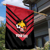 Hekari Papua New Guinea Football Custom Garden Flag Go PNG Red Army LT14 - Polynesian Pride