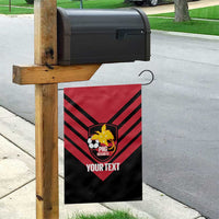 Hekari Papua New Guinea Football Custom Garden Flag Go PNG Red Army LT14 - Polynesian Pride