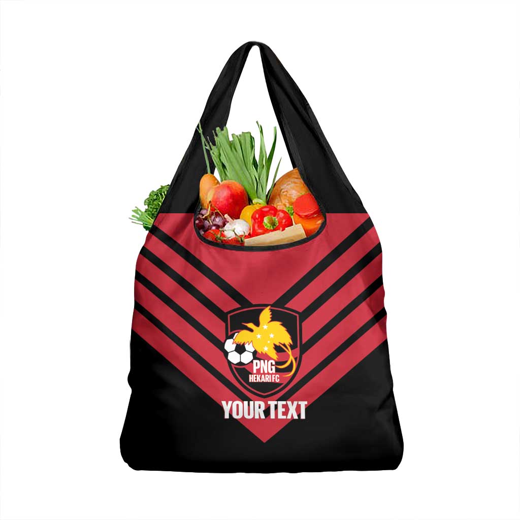 Hekari Papua New Guinea Football Custom Grocery Bag Go PNG Red Army LT14 1-pack One Size Red - Polynesian Pride