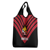 Hekari Papua New Guinea Football Custom Grocery Bag Go PNG Red Army LT14 - Polynesian Pride