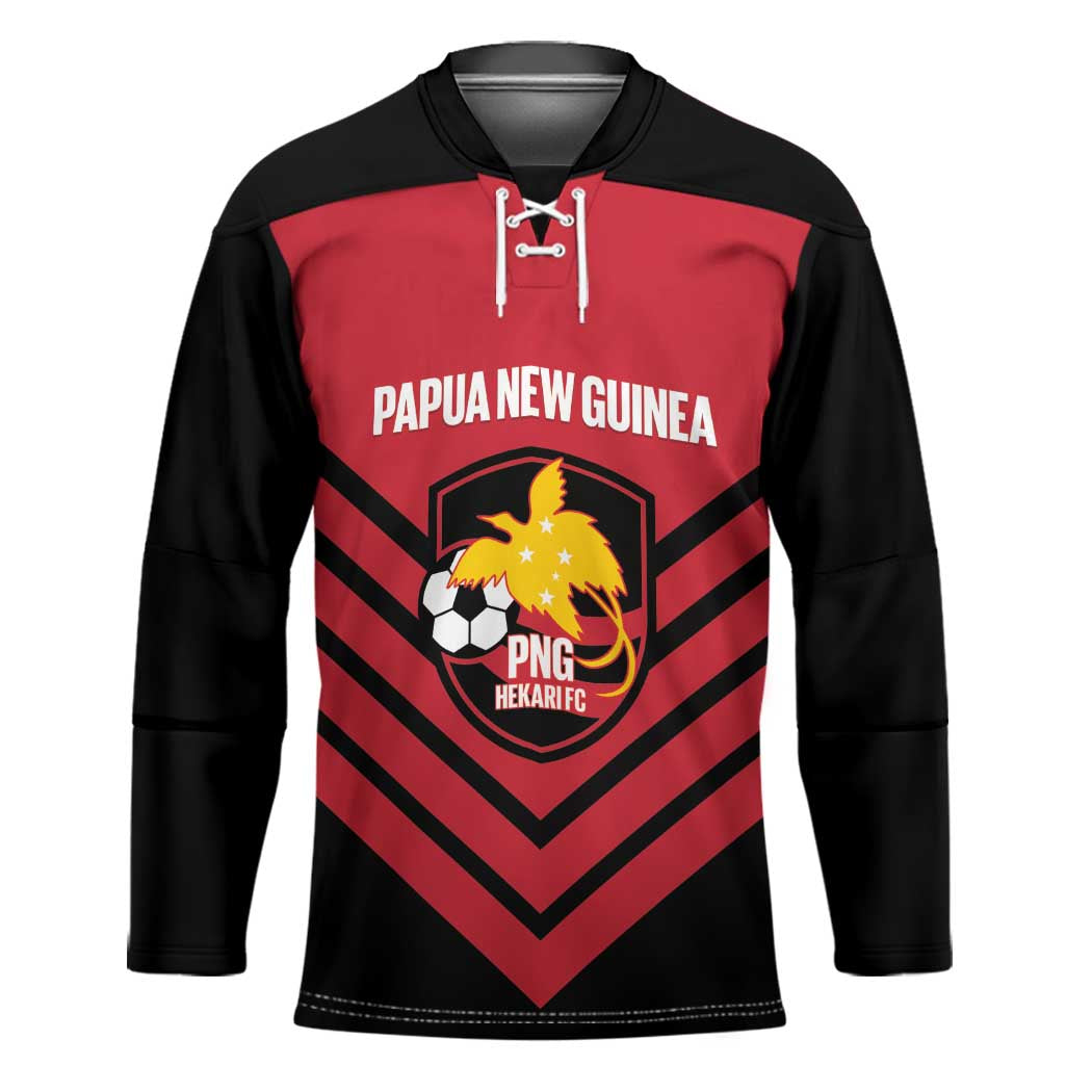 Hekari Papua New Guinea Football Custom Hockey Jersey Go PNG Red Army