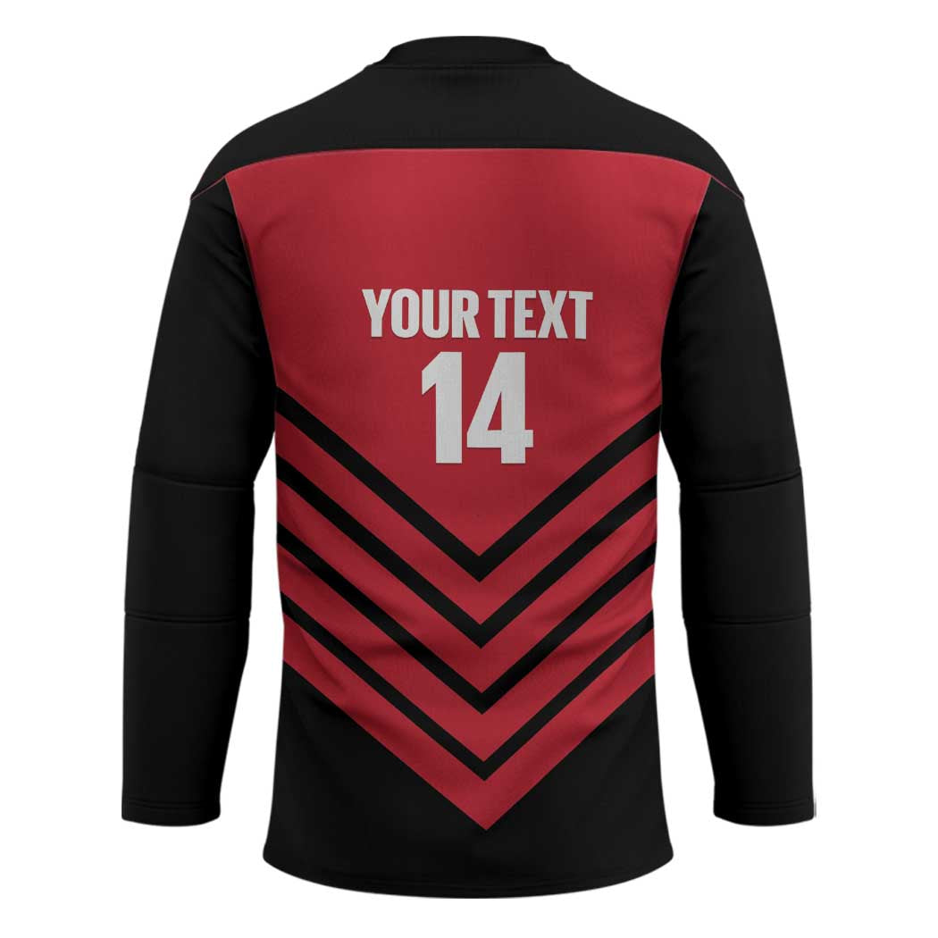 Hekari Papua New Guinea Football Custom Hockey Jersey Go PNG Red Army