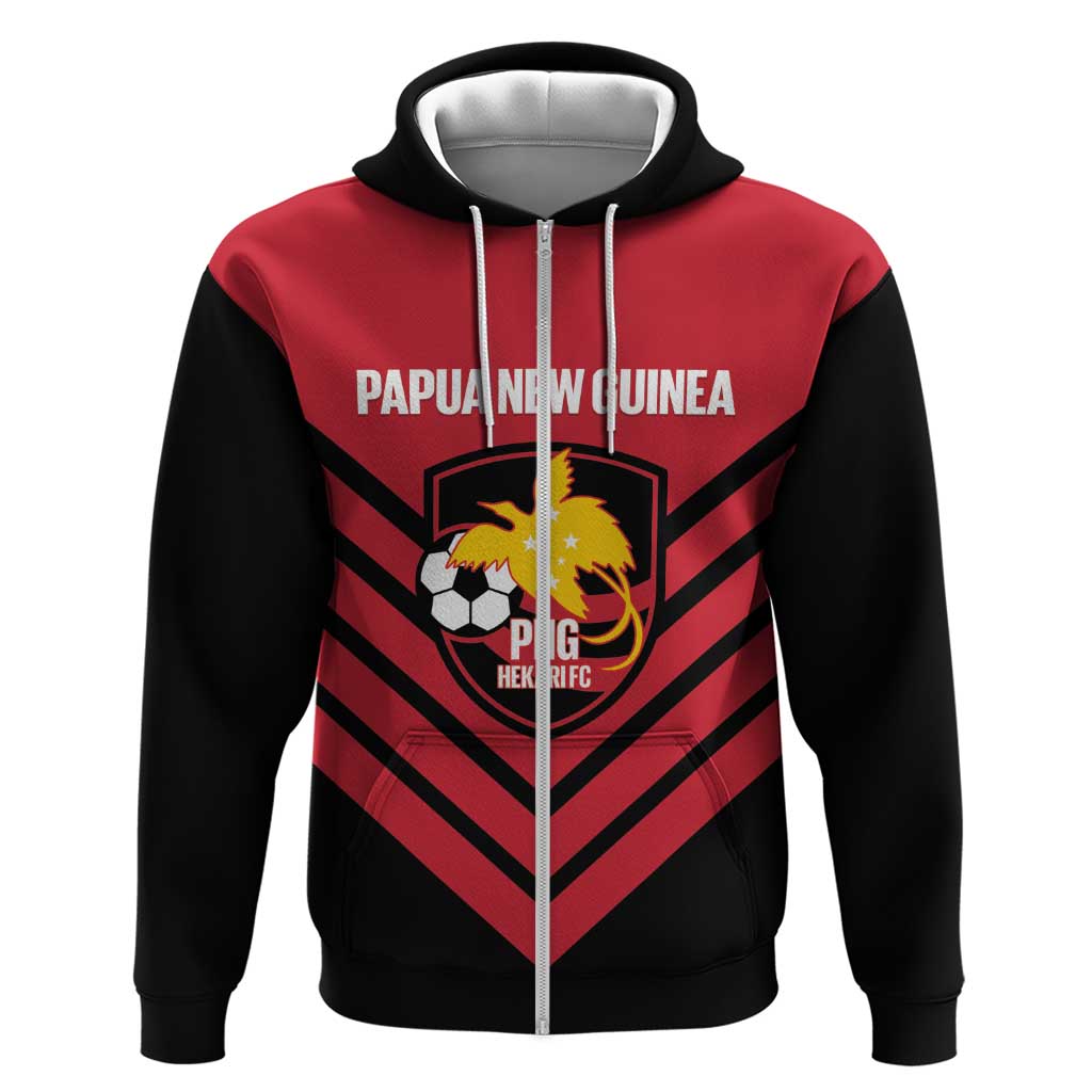 Hekari Papua New Guinea Football Custom Hoodie Go PNG Red Army