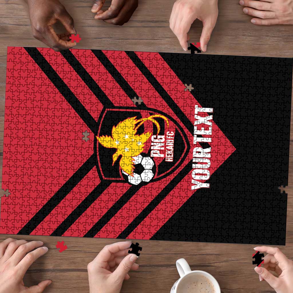 Hekari Papua New Guinea Football Custom Puzzle Go PNG Red Army LT14 - Polynesian Pride