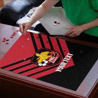 Hekari Papua New Guinea Football Custom Puzzle Go PNG Red Army LT14 - Polynesian Pride